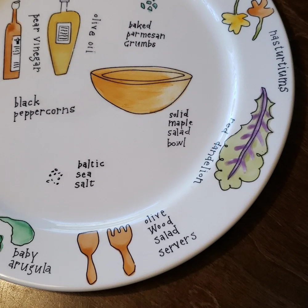 Ursula Dodge Salad Days Luncheon Salad Plates Set of 4